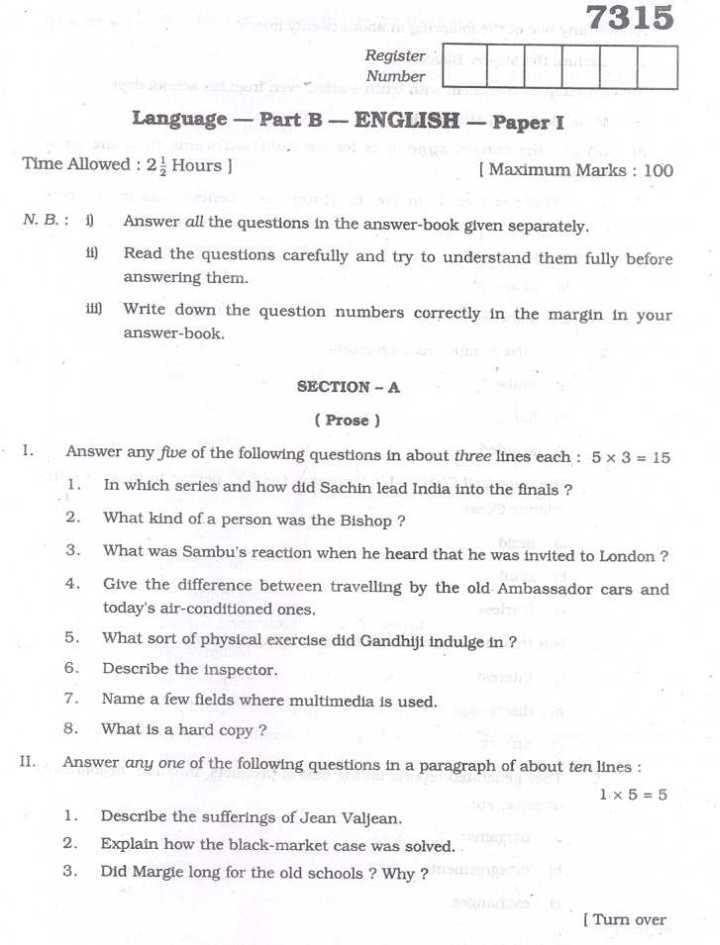 SSLC Matriculation Question Papers